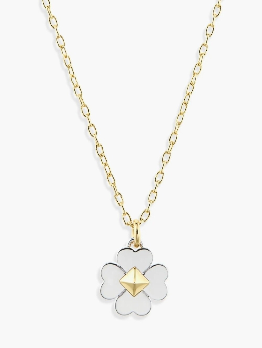 Kate Spade Gold Clover Necklace EUC